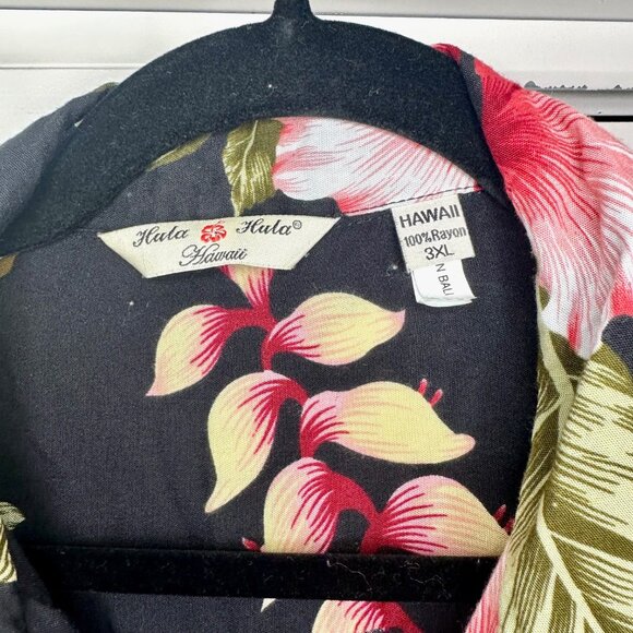 Hula Hula Hawaii Print Button Up Unisex Top 3XL - Picture 3 of 8